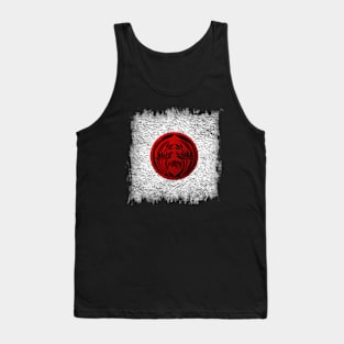 Japanese Rising Sun Design Tank Top